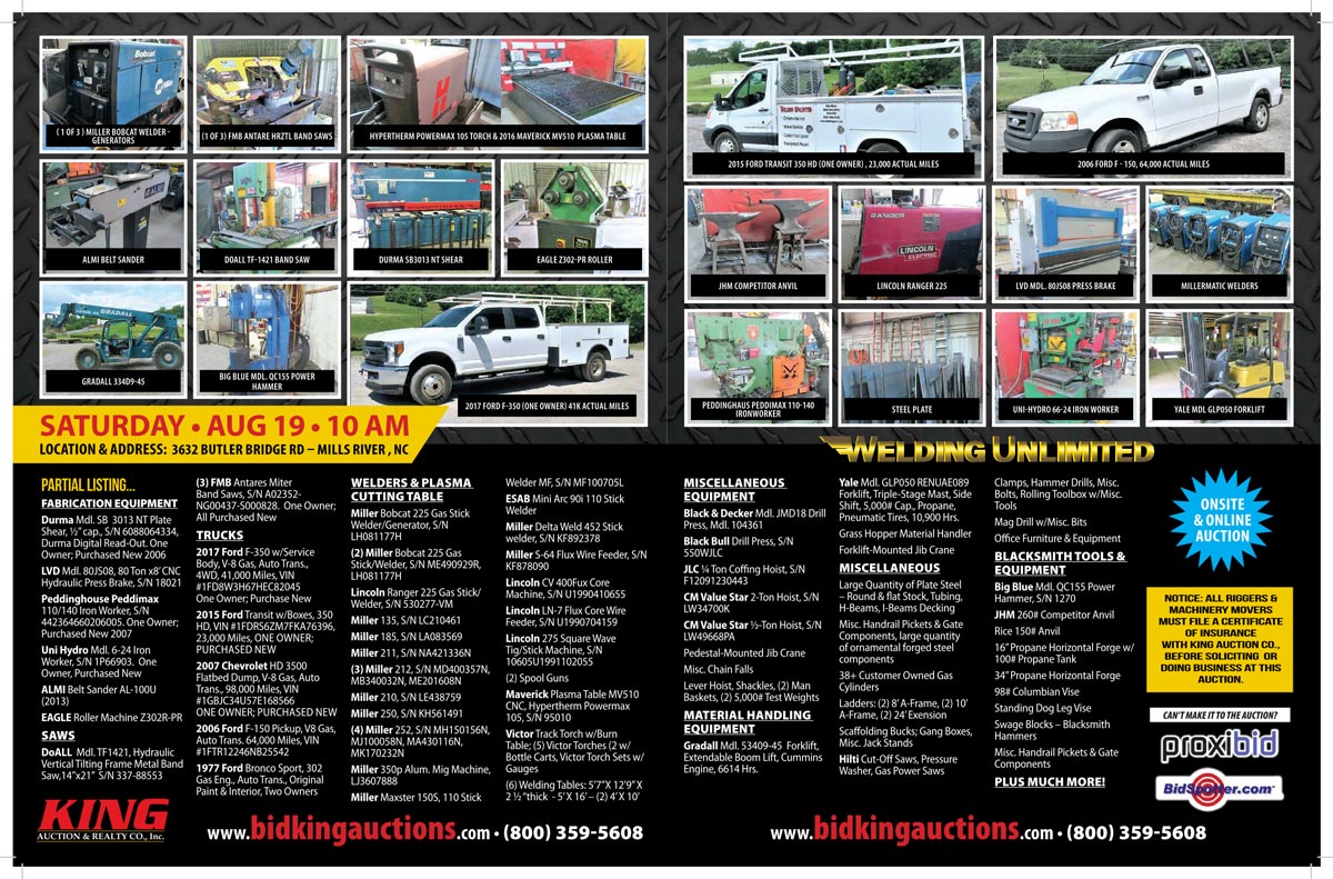 Past Auctions King Auction & Real Estate